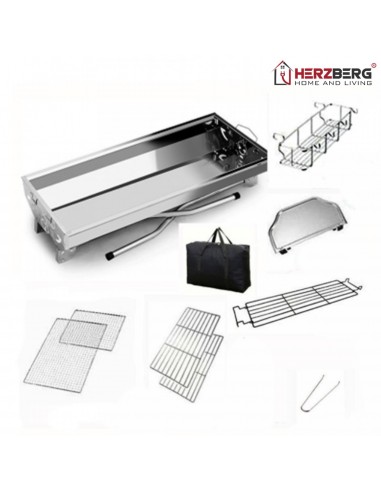 Herzberg HG-8112 Barbecue avec sac de transport