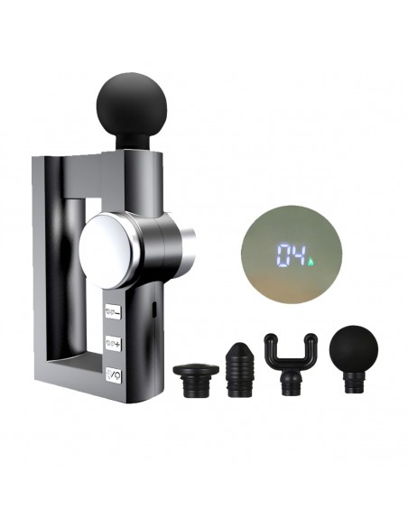 Cenocco Pistolet de massage chauffant portable Gris