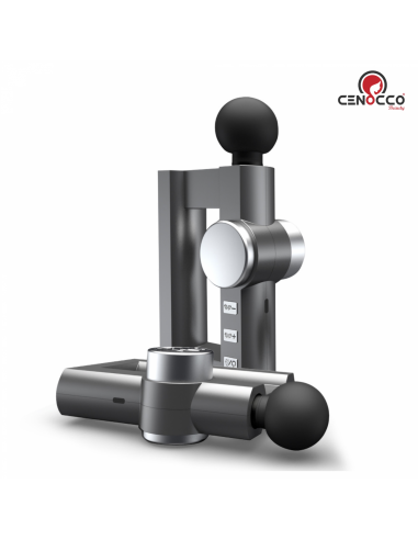 Cenocco Pistolet de massage chauffant portable Gris