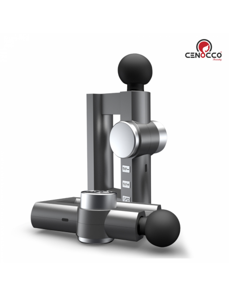 Cenocco Pistolet de massage chauffant portable Gris