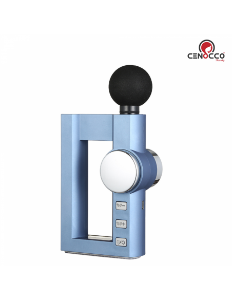 Cenocco Pistolet de massage chauffant portable Bleu