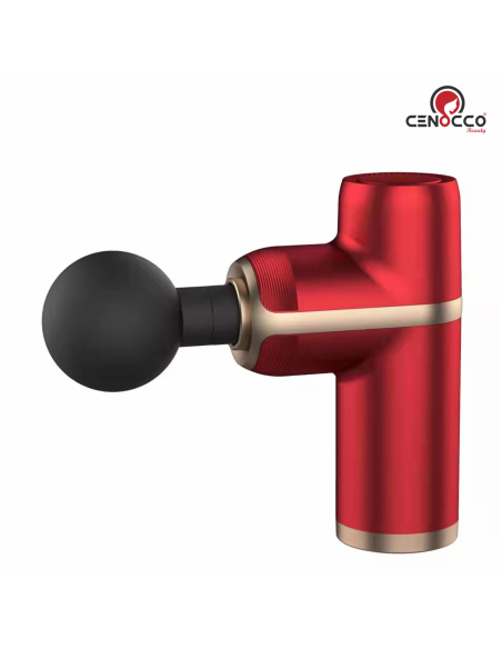 Cenocco Mini pistolet de massage portable Rouge