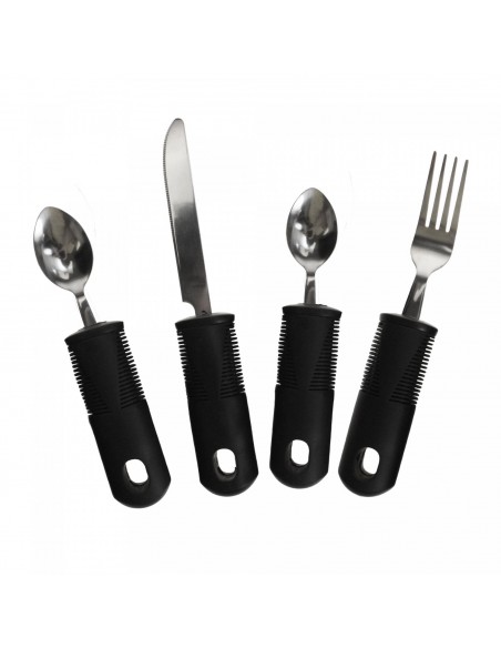 Wellys GI-041880  Ensemble de couverts senior 4 pièces Comfort Grips