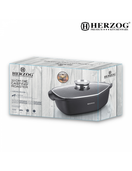 Rôtissoire en fonte Herzog 32cm