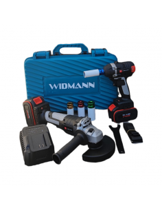 Widmann Pack double Widmann meuleuse d'angle sans balai 24v et clé à chocs 36v