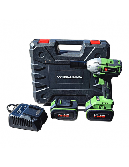 Widmann Clé à chocs 24v 4 Ah avec 2 batteries