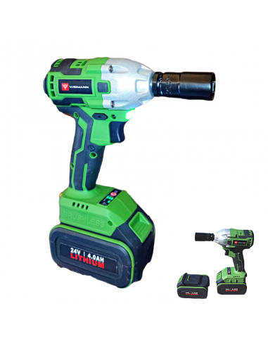 Widmann Clé à chocs 24v 4 Ah avec 2 batteries