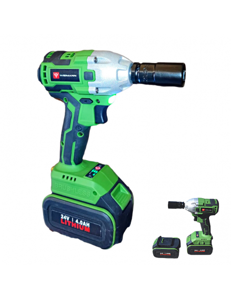 Widmann Clé à chocs 24v 4 Ah avec 2 batteries