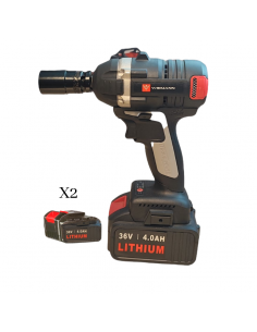 Widmann Clé à chocs 36v 4 Ah avec 2 batteries