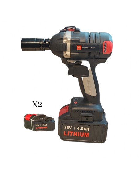 Widmann Clé à chocs 36v 4 Ah avec 2 batteries