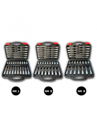 Widmann Jeux de douilles à embouts 1/2? 88 pièces Spline Hexagone interne T-Star