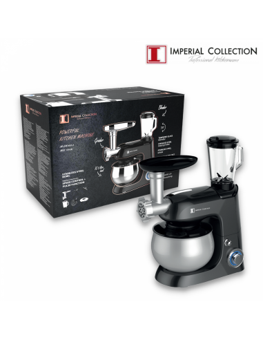 Imperial Collection Robot de cuisine professionnel 4 en 1 Noire