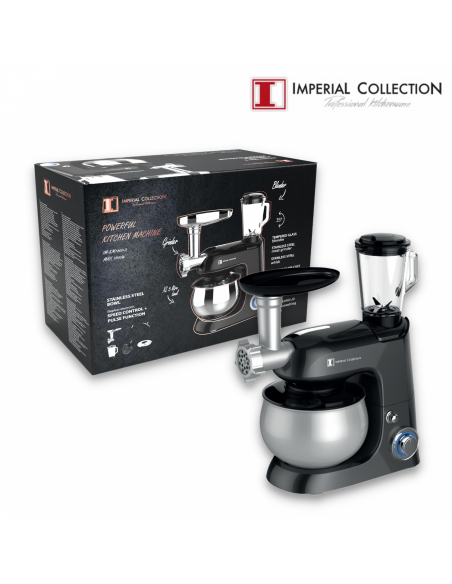 Imperial Collection Robot de cuisine professionnel 4 en 1 Noire