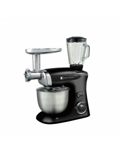 Imperial Collection Batteur Sur Socle Multifonctionnel Mélangeur Hachoir À Viande Noire