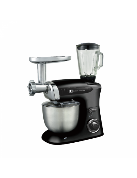 Imperial Collection Batteur Sur Socle Multifonctionnel Mélangeur Hachoir À Viande Noire
