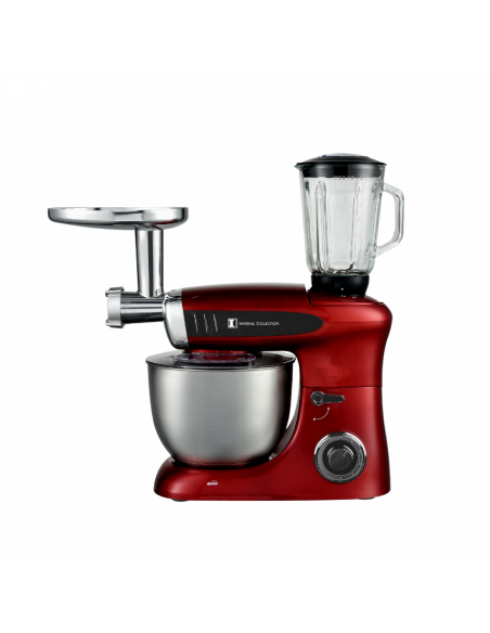 Imperial Collection Batteur Sur Socle Multifonctionnel Mélangeur Hachoir À Viande Rouge