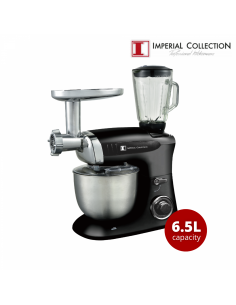 Imperial Collection Batteur Sur Socle Multifonctionnel Mélangeur Hachoir À Viande Gris 2