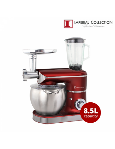Imperial Collection Batteur sur socle et moulin à café multifonctions Rouge