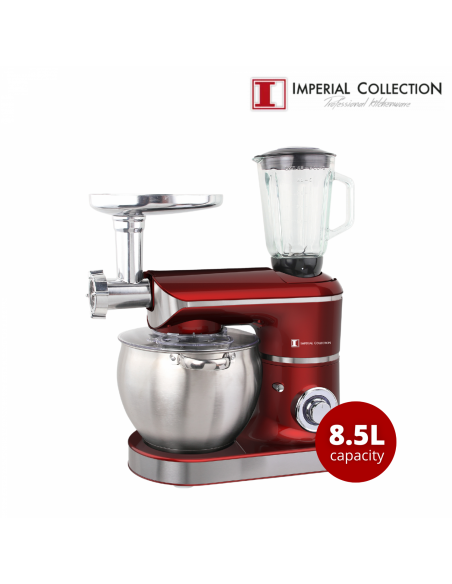 Imperial Collection Batteur sur socle et moulin à café multifonctions Rouge