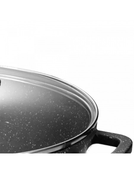 Cheffinger 6 Pièces XXL Marmite À Induction En Fonte D'aluminium Avec Porte-casserole