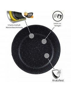 Cheffinger Ensemble de Casseroles XXL 14 Pièces Avec Poignées Amovibles  4 Louches 2