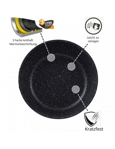 Cheffinger Ensemble de Casseroles XXL 14 Pièces Avec Poignées Amovibles  4 Louches