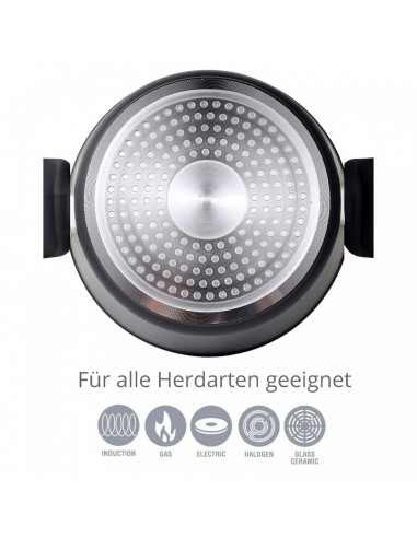 Cheffinger Ensemble de Casseroles XXL 14 Pièces Avec Poignées Amovibles  4 Louches