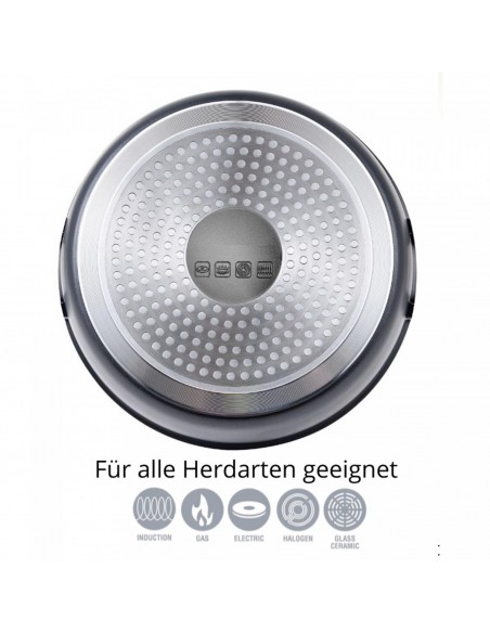 Cheffinger CF-RGC01 Casserole En Marbre 6 Pièces Or Rose