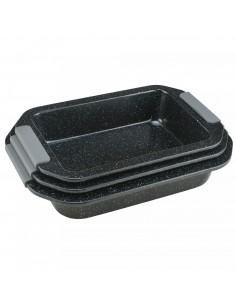 Royalty Line RL-CC3B Plateau De Cuisson En Marbre 3 Pièces