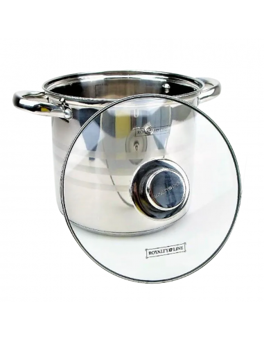 Royalty Line RL-SP8 Ensemble De 8 Casseroles Profondes En Acier Inoxydable