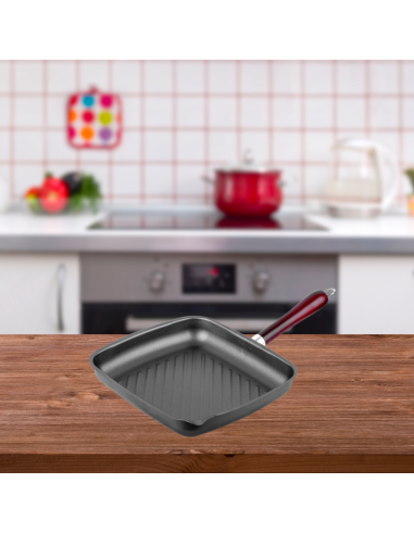 Dekassa DK-3654  Plaque À Griller Carrée Antiadhésive et Gril