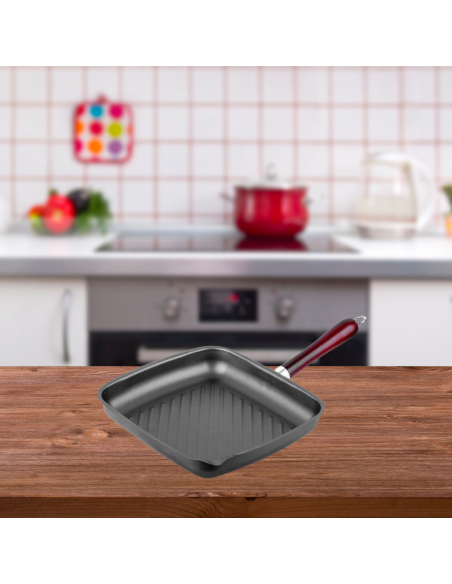 Dekassa DK-3654  Plaque À Griller Carrée Antiadhésive et Gril