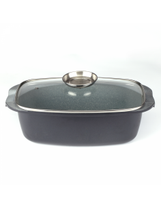 Royalty Line RL-ACR32M  Casserole À Rôtir De 32 Cm À Revêtement En Marbre