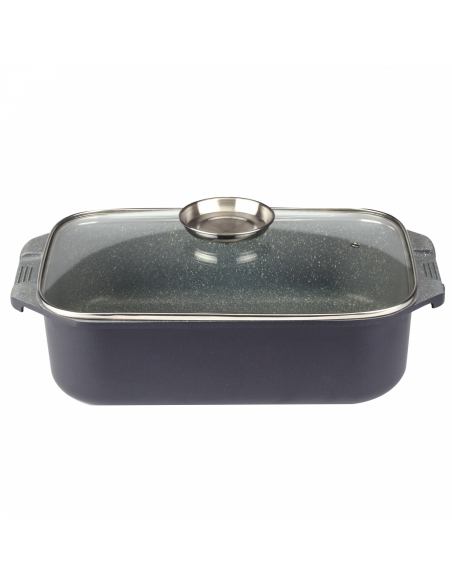 Royalty Line RL-ACR34 Casserole a Rôtir De 34cm À Revêtement En Marbre