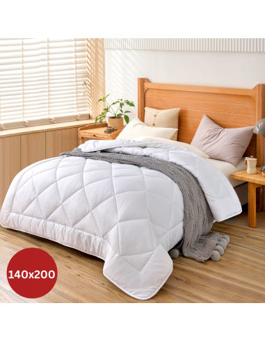 Herzberg HG-14267WD Couette Blanche De Qualité Hôtelière 4 Étoiles 140x200cm
