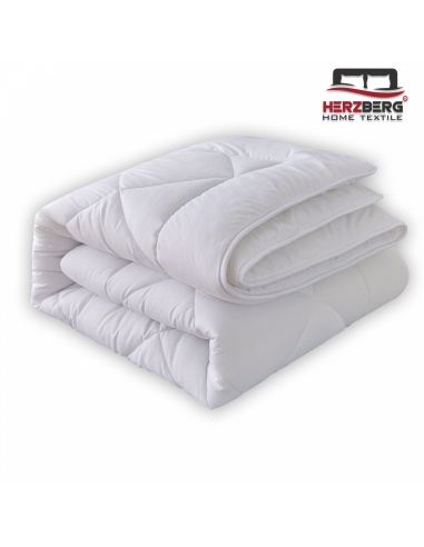 Herzberg HG-14267WD Couette Blanche De Qualité Hôtelière 4 Étoiles 140x200cm