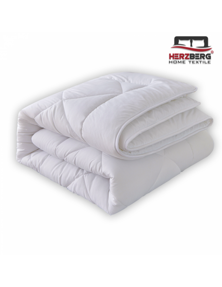 Herzberg HG-14267WD Couette Blanche De Qualité Hôtelière 4 Étoiles 140x200cm