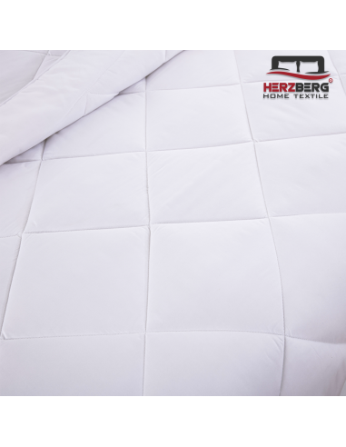 Herzberg HG-14267WD Couette Blanche De Qualité Hôtelière 4 Étoiles 140x200cm