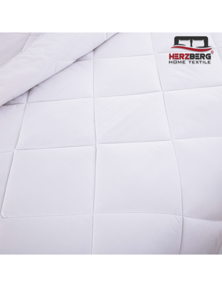 Herzberg HG-14267WD Couette Blanche De Qualité Hôtelière 4 Étoiles 140x200cm