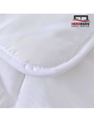 Herzberg HG-22067WD? Couette Blanche De Qualité Hôtelière 4 Étoiles 200x200cm