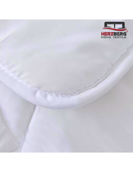 Herzberg HG-22067WD? Couette Blanche De Qualité Hôtelière 4 Étoiles 200x200cm
