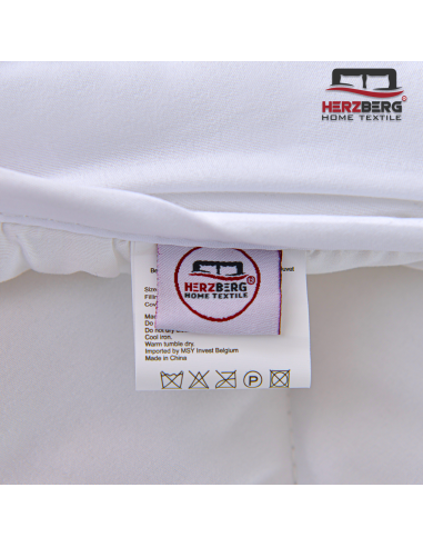 Herzberg HG-24267WD Couette Blanche De Qualité Hôtelière 4 Étoiles 240x200cm