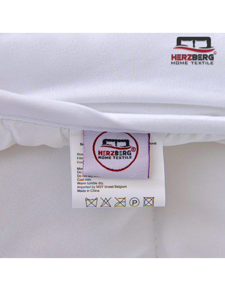 Herzberg HG-24267WD Couette Blanche De Qualité Hôtelière 4 Étoiles 240x200cm