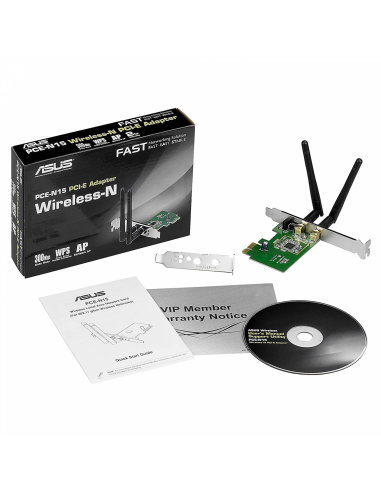 ASUSAdaptateur PCI-E Wireless-N PCE-N 15