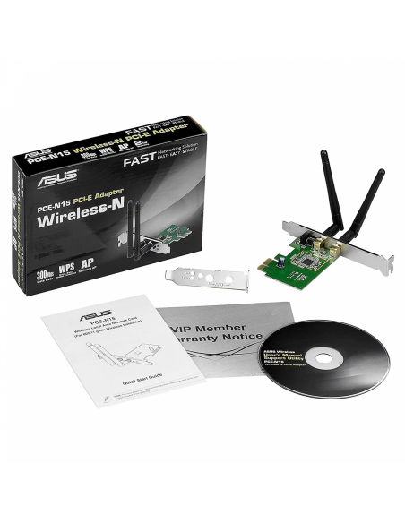 ASUSAdaptateur PCI-E Wireless-N PCE-N 15