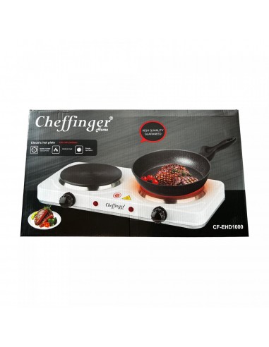 Cheffinger CF-EHD1000  Plaque chauffante électrique 1000W Double