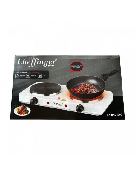 Cheffinger CF-EHD1000  Plaque chauffante électrique 1000W Double