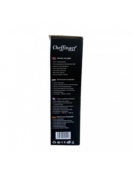 Cheffinger CF-EHD1000  Plaque chauffante électrique 1000W Double