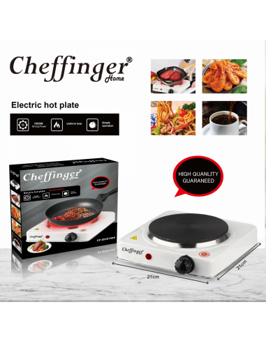 Cheffinger CF-EHS1000  Plaque chauffante électrique 1000W Seul