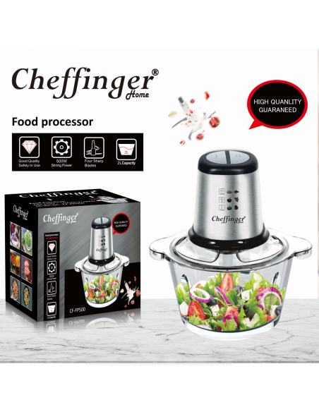 Cheffinger CF-FP500  Robot de cuisine 2L 500W